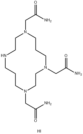 1,4,8-Tris(aminocarbonylmethyl)-1,4,8,11-tetraazacyclotetradecane monohydriodide Structural