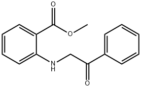 methyl 2-[(2-oxo-2-phenylethyl)amino]benzoate Structural
