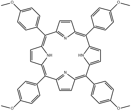 5,10,15,20-TETRAKIS(4-METHOXYPHENYL)-21H,23H-PORPHINE Structural