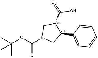 1-[(TERT-BUTYL)OXYCARBONYL]-4-PHENYLPYRROLINE-3-CARBOXYLIC ACID