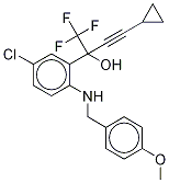 rac 5-Chloro-a-(cyclopropylethynyl)-2-[[(4-methoxyphenyl)methyl]amino]-a-(trifluoromethyl)-benzenemethanol