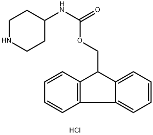 4-(FMOC-AMINO)PIPERIDINE HYDROCHLORIDE Structural