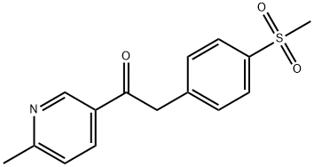 	1-(6-Methylpyridin-3-yl)-2-(4-(methylsulfonyl)phenyl)ethanone Structural Picture