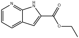 1H-Pyrrolo[2,3-b]pyridine-2-carboxylic acid, ethyl ester Structural