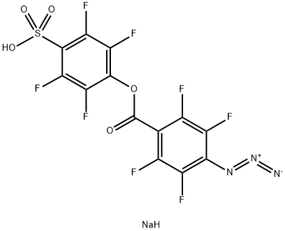 4-AZIDO-2,3,5,6-TETRAFLUOROBENZOIC ACID STP ESTER SODIUM SALT Structural