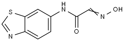 Acetamide, N-6-benzothiazolyl-2-(hydroxyimino)- (9CI) Structural