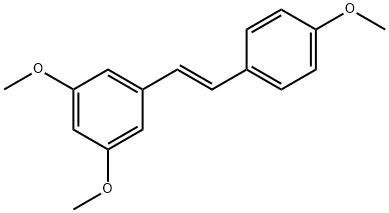 3,4',5-TRIMETHOXY-TRANS-STILBENE Structural