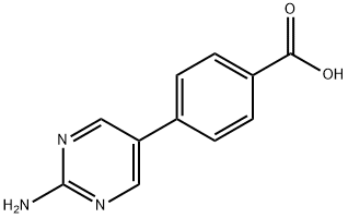 4-(2-AMINOPYRIMIDIN-5-YL)BENZOIC ACID Structural