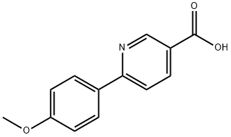 6-(4-Methoxyphenyl)-nicotinic acid Structural