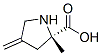 L-Proline, 2-methyl-4-methylene- (9CI) Structural
