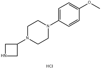 3-[4-(4-Methoxyphenyl)piperazinyl]azetidine trihydrochloride Structural