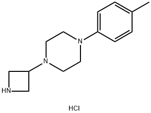 3-[4-(4-Tolyl)piperazinyl]azetidine trihydrochloride Structural