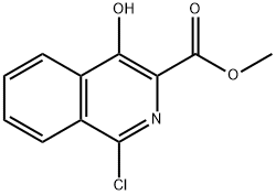 Methyl  1-chloro-4-hydroxyisoquinoline-3-carboxylate Structural