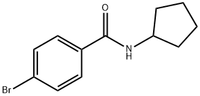 4-Bromo-N-cyclopentylbenzamide Structural