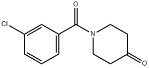 1-(3-chlorobenzoyl)piperidin-4-one