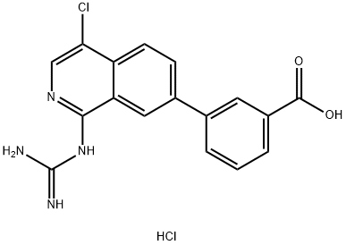 1-GUANIDINO-4-CHLORO-7-(3-CARBOXY-PHENYL)ISOQUINOLINE HYDROCHLORIDE