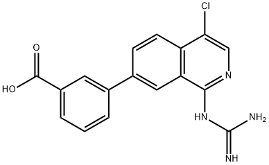 3-(4-CHLORO-1-GUANIDINOISOQUINOLIN-7-YL)BENZOIC ACID