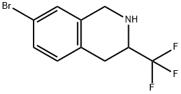 7-BROMO-1,2,3,4-TETRAHYDRO-3-(TRIFLUOROMETHYL)-ISOQUINOLINE Structural