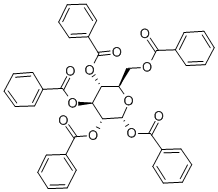 ALPHA-D-GLUCOPYRANOSE PENTABENZOATE Structural