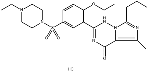 Vardenafil hydrochloride Structural