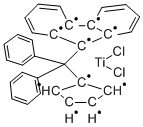 DIPHENYLMETHYLIDENE(CYCLOPENTADIENYL)(9-FLUORENYL)TITANIUM DICHLORIDE Structural