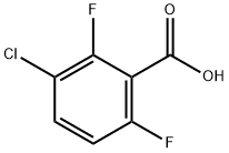 3-CHLORO-2,6-DIFLUOROBENZOIC ACID Structural