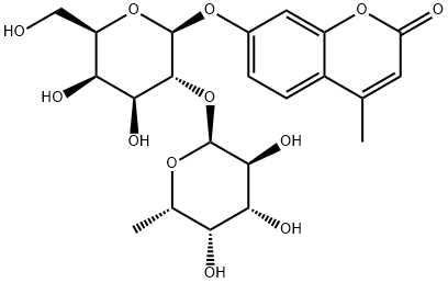 4-Methylumbelliferyl2-O-(a-L-fucopyranosyl)-b-D-galactopyranoside Structural