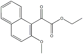 ETHYL 2-METHOXY-1-NAPHTHOYLFORMATE Structural