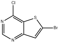 6-bromo-4-chlorothieno[3,2-d]pyrimidine Structural