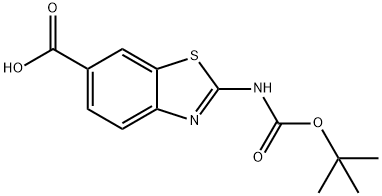 2-N-BOC-AMINO-4-BENZOTHIAZOLE-6-CARBOXYLIC ACID Structural