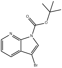 TERT-BUTYL 3-BROMO-1H-PYRROLO[2,3-B]PYRIDINE-1-CARBOXYLATE Structural