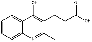 3-(4-HYDROXY-2-METHYL-QUINOLIN-3-YL)-PROPIONIC ACID Structural