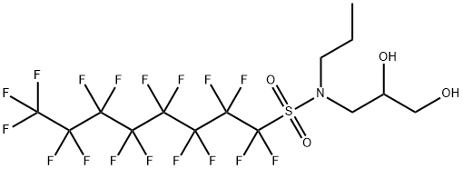 N-N-PROPYL-N-(2,3-DIHYDROXYPROPYL)PERFLUOROOCTYL SULFONAMIDE Structural