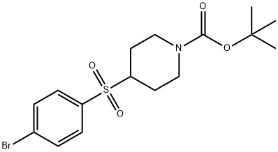 4-(4-BROMO-BENZENESULFONYL)-PIPERIDINE-1-CARBOXYLIC ACID TERT-BUTYL ESTER Structural