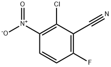 2-CHLORO-6-FLUORO-3-NITROBENZONITRILE Structural