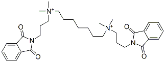 heptane-1,7-bis(dimethyl-3'-phthalimidopropylammonium) Structural