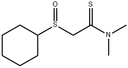 Ethanethioamide,  2-(cyclohexylsulfinyl)-N,N-dimethyl- Structural