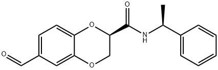 N-(1(S)-PHENYLETHYL)-6-FORML-2,3-DIHYDRO-1,4-BENZODIOXINE-2-(R)-CARBOXAMIDE Structural