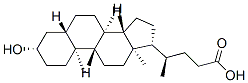 (4R)-4-[(3S,5S,8R,9S,10S,13R,14S,17R)-3-hydroxy-10,13-dimethyl-2,3,4,5,6,7,8,9,11,12,14,15,16,17-tetradecahydro-1H-cyclopenta[a]phenanthren-17-yl]pentanoic acid