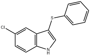 5-CHLORO-3-(PHENYLTHIO)-INDOLE Structural