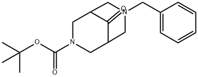 7-BENZYL-3-BOC-3,7-DIAZABICYCLO[3.3.1]NONAN-9-ONE Structural