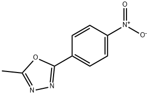 2-METHYL-5-(4-NITROPHENYL)-1,3,4-OXADIAZOLE Structural