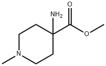 4-AMINO-1-METHYL-PIPERIDINE-4-CARBOXYLIC ACID METHYL ESTER Structural