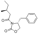 (3S,4R)-4-BENZYL-3-(3-METHYLPENTANOYL)-OXAZOLIDIN-2-ONE Structural