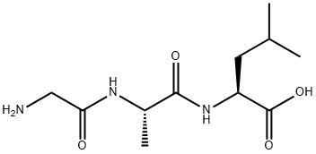 H-GLY-ALA-LEU-OH Structural