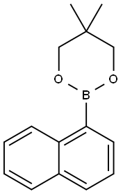 1-NAPHTHALENEBORONIC ACID NEOPENTYL GLYCOL CYCLIC ESTER Structural