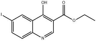 4-HYDROXY-6-IODOQUINOLINE-3-CARBOXYLIC ACID ETHYL ESTER Structural