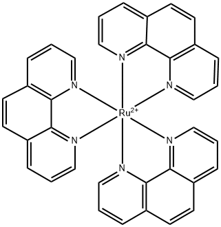 tris-(1,10-phenanthroline)ruthenium Structural