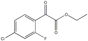 ETHYL 4-CHLORO-2-FLUOROBENZOYLFORMATE Structural