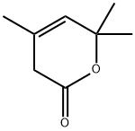 3,6-DIHYDRO-4,6,6-TRIMETHYL-2H-PYRAN-2-ONE Structural